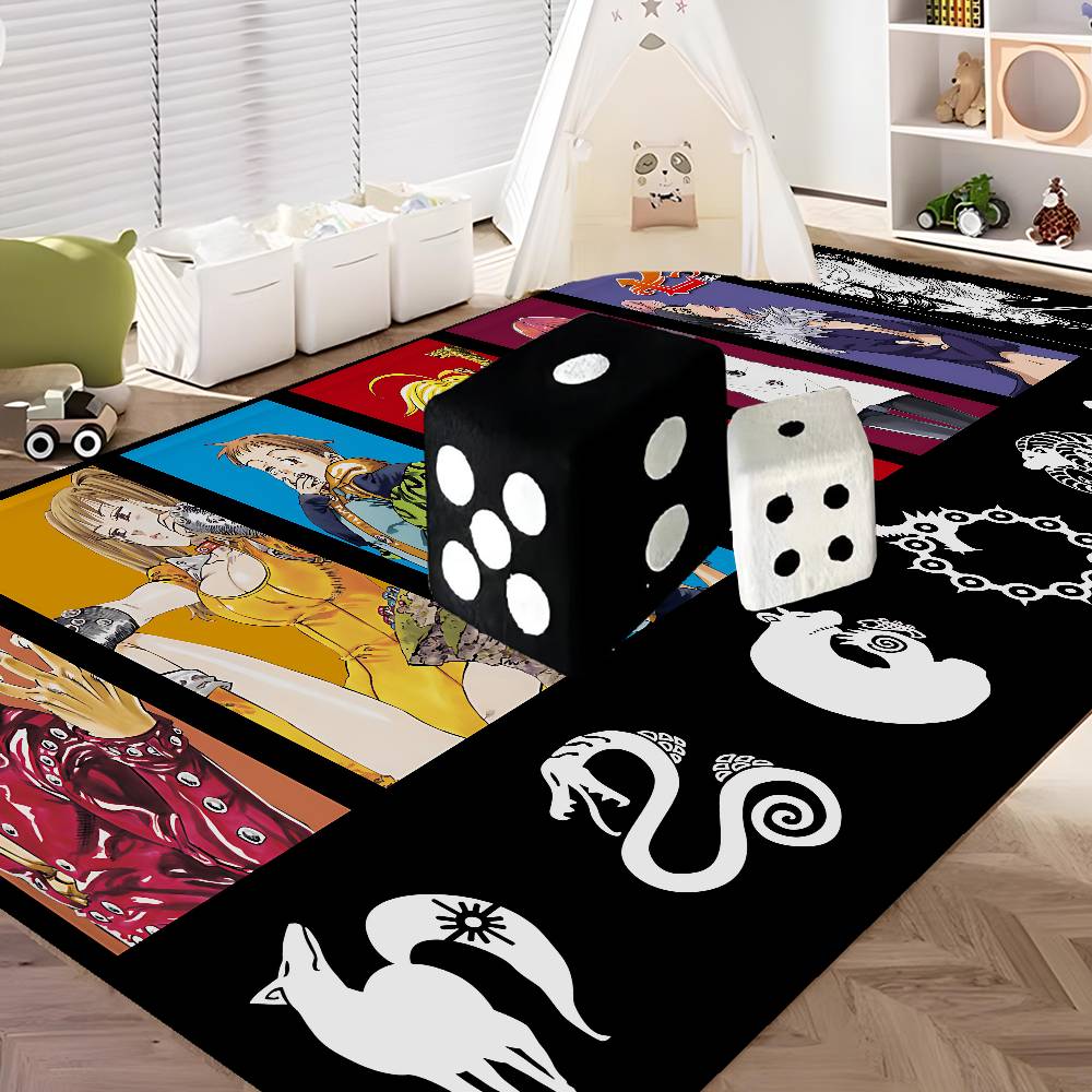 THE Seven Deadly Sins Anime Floor Mat INS Style Soft Bedroom Floor House Laundry Room Mat Anti-skid Bedside Area Rugs