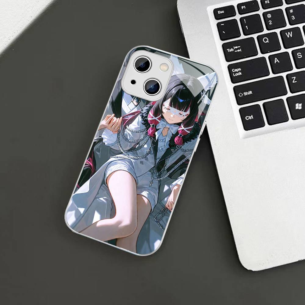 Genshin Impact Columbina Für IPhone 14 13 12 Mini 11 Pro XS Max X XR 14 Plus Gehärtetes Glas Cover