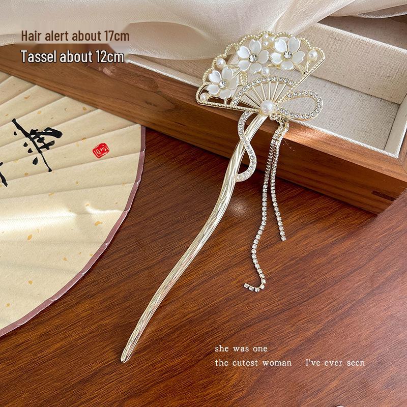 

Китайская заколка-кисточка высокого класса: Ханьфу в древнем стиле, деревянный аксессуар для волос