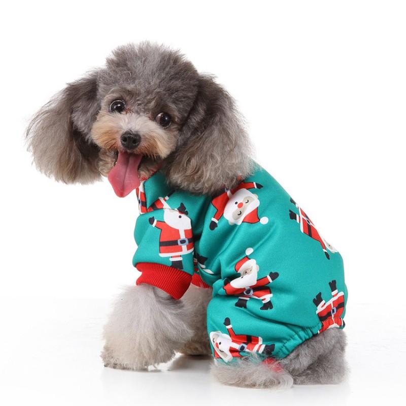 Christmas Pet Dog Outfit Four-Legged Costume Reindeer Santa Snowman Design Seasonal Holiday Apparel Small Medium Large Dogs