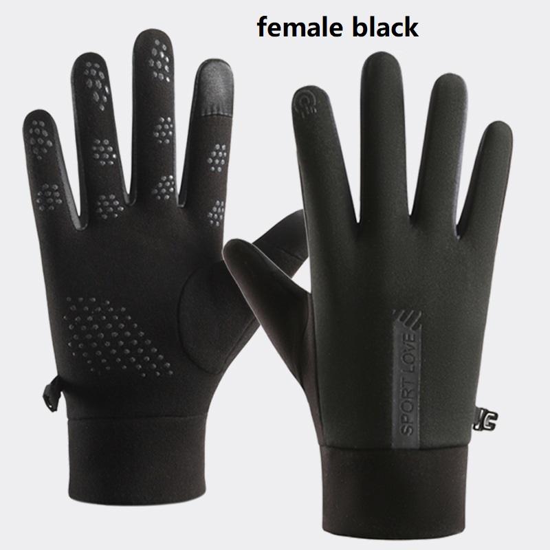 Winter Gloves Women Cycling Bike Thermal Fleece Cold Resistance Wind Waterproof Bicycle Warm Outdoor Running Skiing Mittens