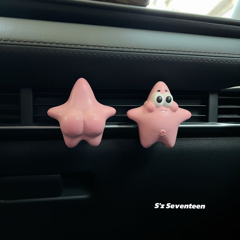 

DIY Peach Butt Sexy Patrick Star Car Perfume Car Air Vent Aromatherapy Diffuser Stone Car Interior Decoration Gift Front + Butt, Free Aromatherapy Other notes