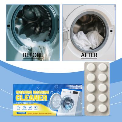 Washing Machine Cleaner Tablets - Gentle Stain And Scale Removal Effervescent Tablets, Specifically For Household Washing Machines