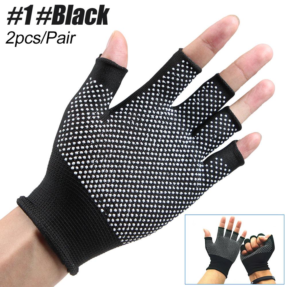 1 Pair Lightweight Summer Fingerless Gloves Men Women Uv Sun Protection Driving Cotton Gloves Nonslip Touchscreen Gloves Unisex