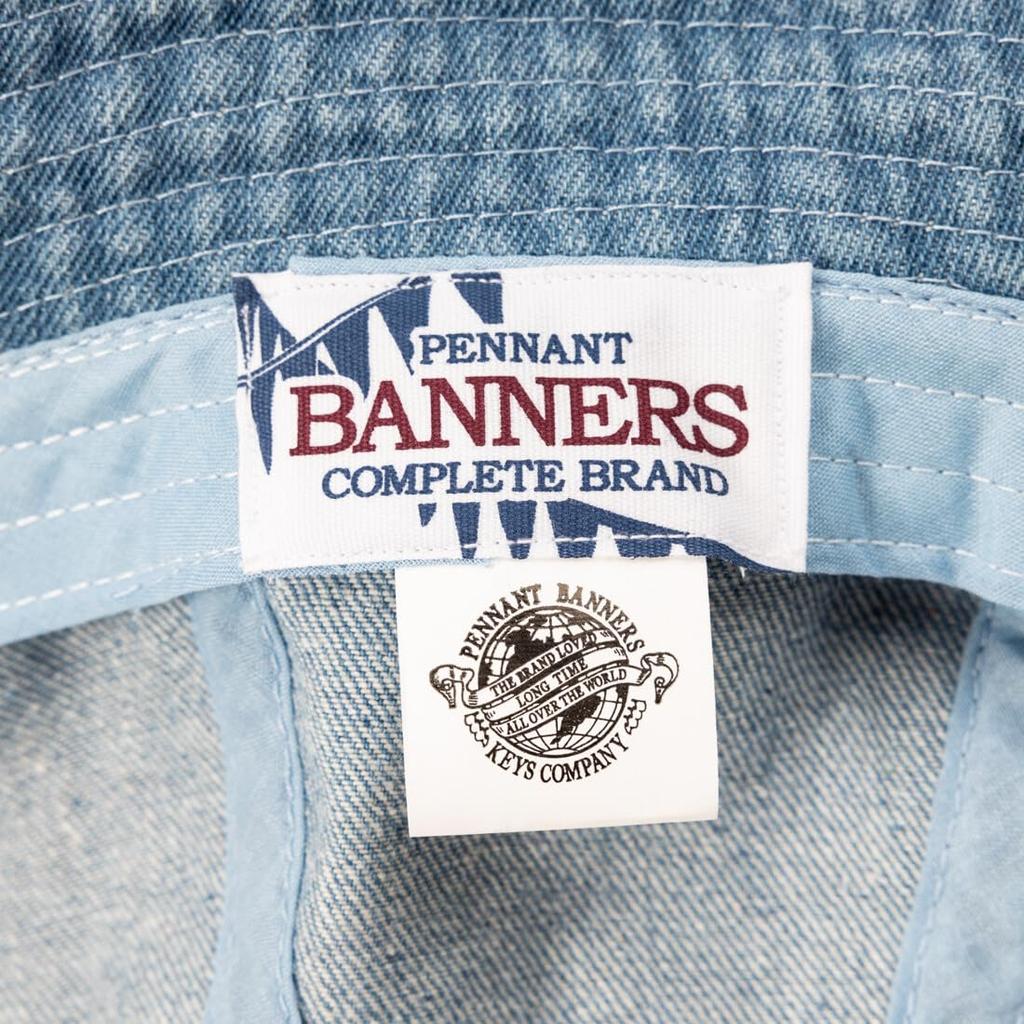 Denim Metro Hat Hat Bucket Hat Casual Outdoor [PENNANT BANNERS] Herren [Blau/Größe 58cm] (PB073)