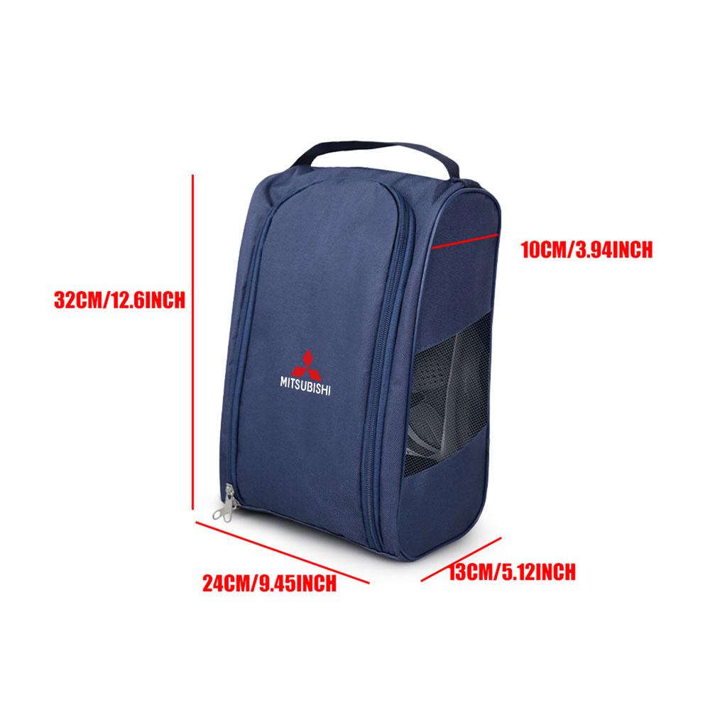 Car Emblem Sneaker Storage Bag Auto Organizer Interior Accessories for Mitsubishi Asx Lancer V73 Triton Colt Evolution Xpander