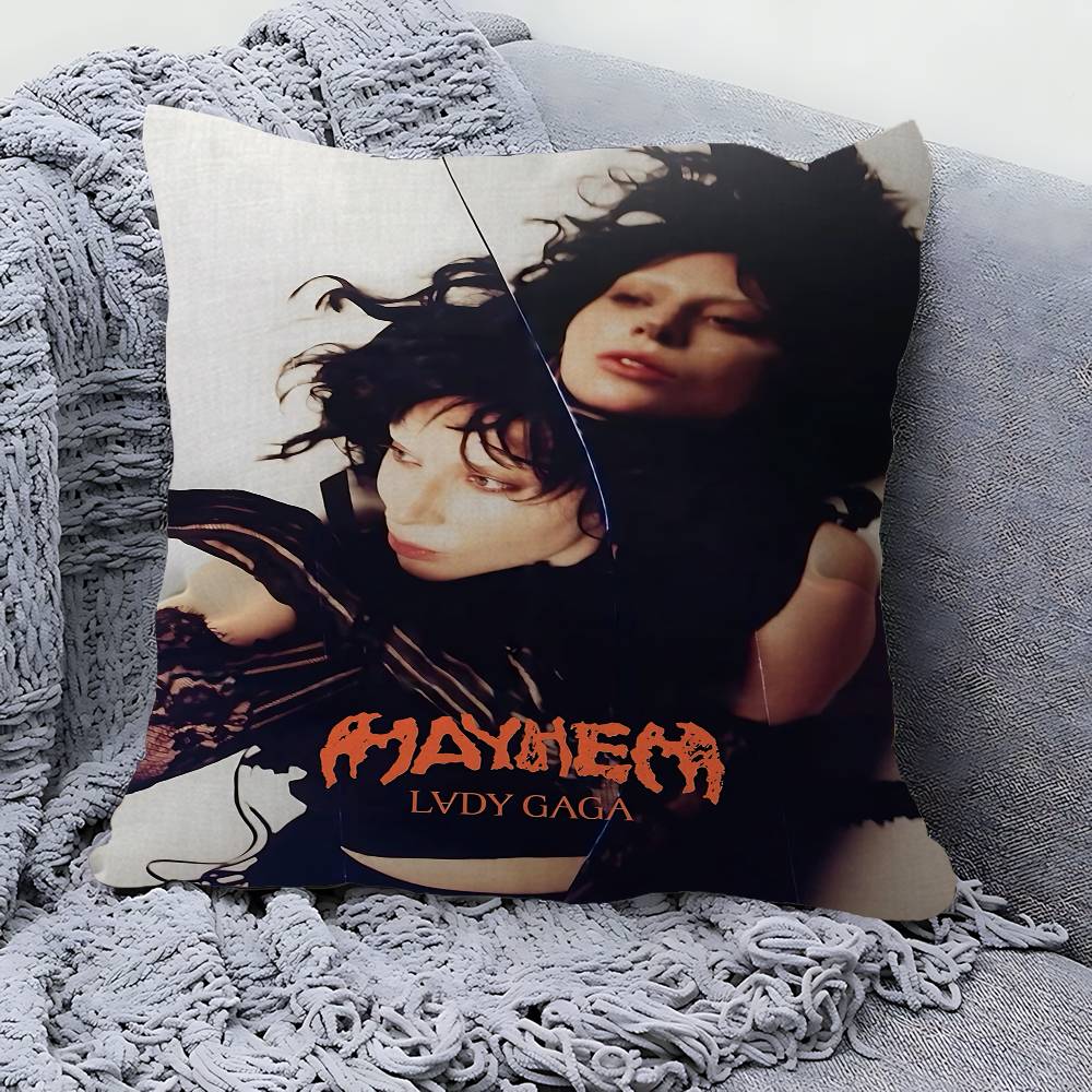 Singer L-Lady Gaga Mayhem Pillowcase Toon Gift Cushion Cover Bedroom Home Sofa Chair Seat Decor Pillow Case