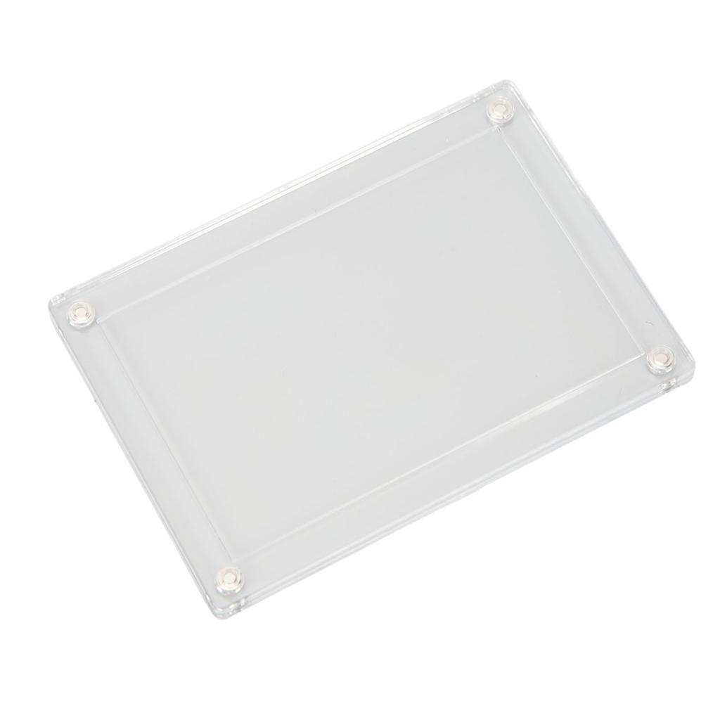 Refrigerator Photo Frames Acrylic Magnetic Double Sided Transparent Fridge Picture Display Frame for 3 Inch Photo Notes
