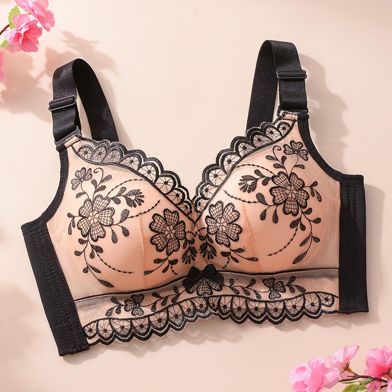 Gather Bra Women's Anti Sagging Bra Adjusted Bra Without Steel Ring Bra
