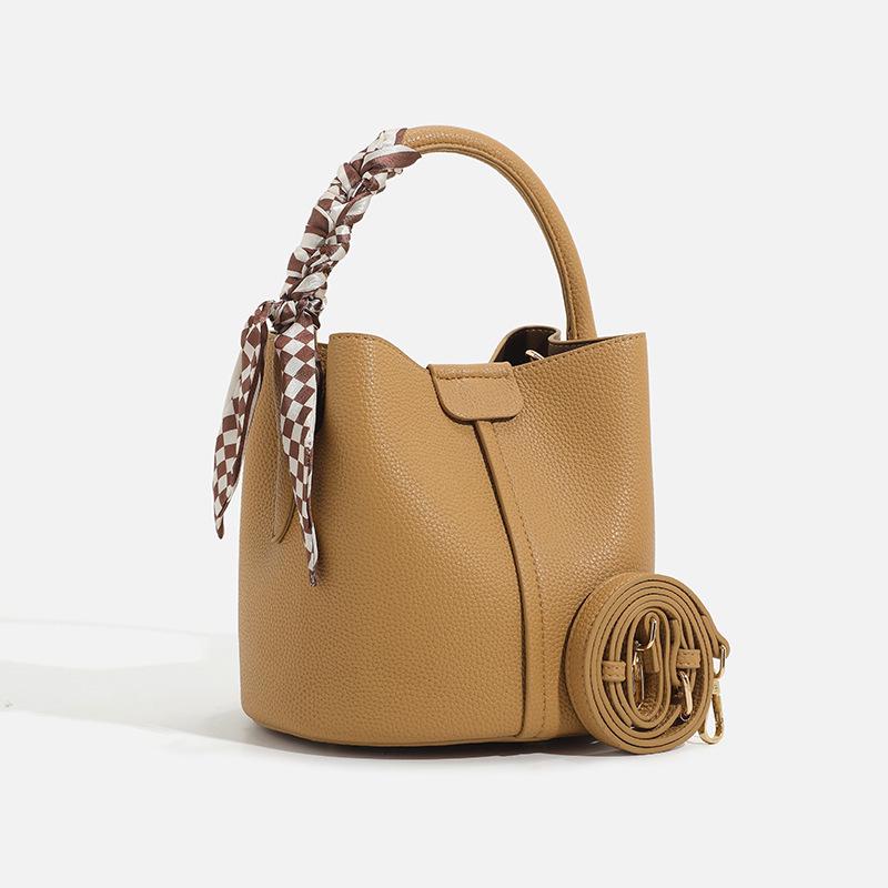 2025 Versatile Women's Fashion Scarf Bucket Handbag & Crossbody Bag