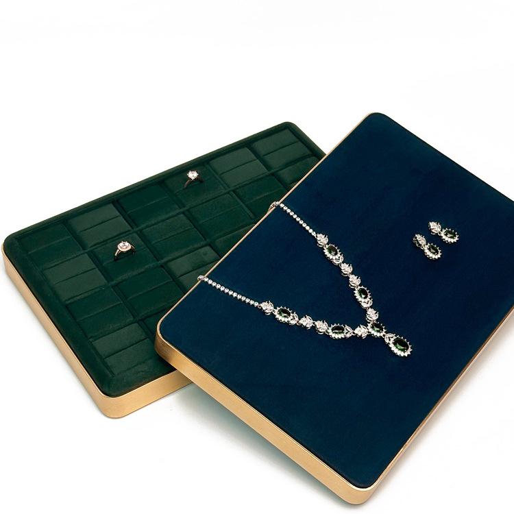 Velvet Jewelry Display Tray for Rings and Earrings