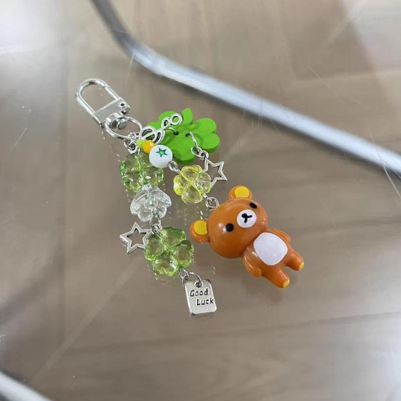 

Расслабленный медведь Ручная работа Мобильная цепочка из бисера, Цепочка для CCD-камеры, Аксессуар для сумки и крючок