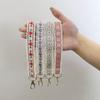 Anti-Lost Ethnic Style Lanyard Colourful Flower Keychain Versatile Lace Wrist Strap  Women
