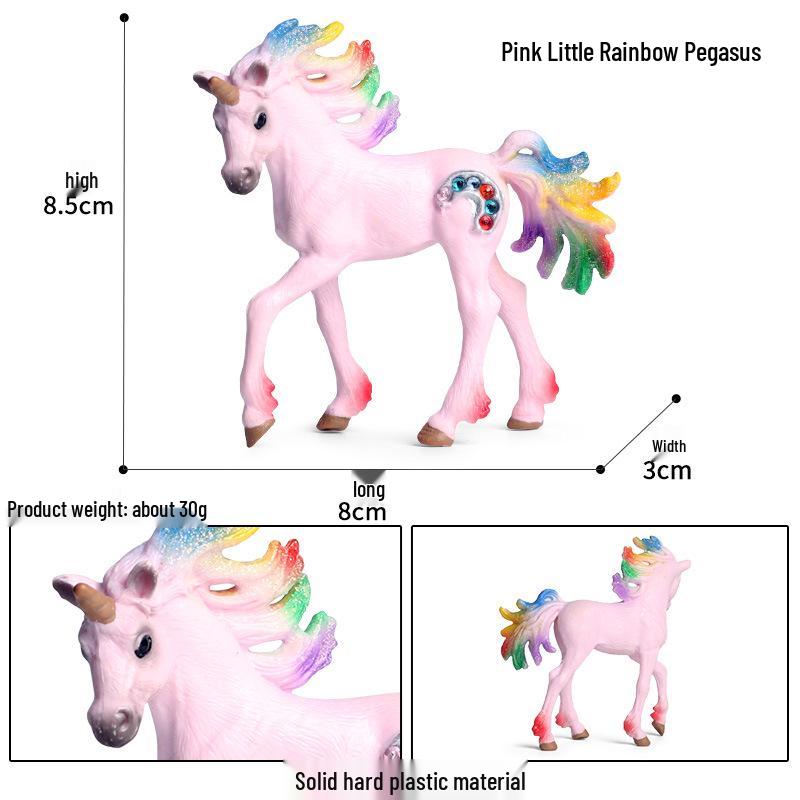 European Mythical Pegasus Unicorn Toy Model: Elf, Mythical Creature, Magic Beast 
