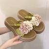 Beautiful Casual Cool Slippers Women's 2025 New Summer Wear with Skirt Flat-bottomed Seaside Vacation Beach Roman Shoes