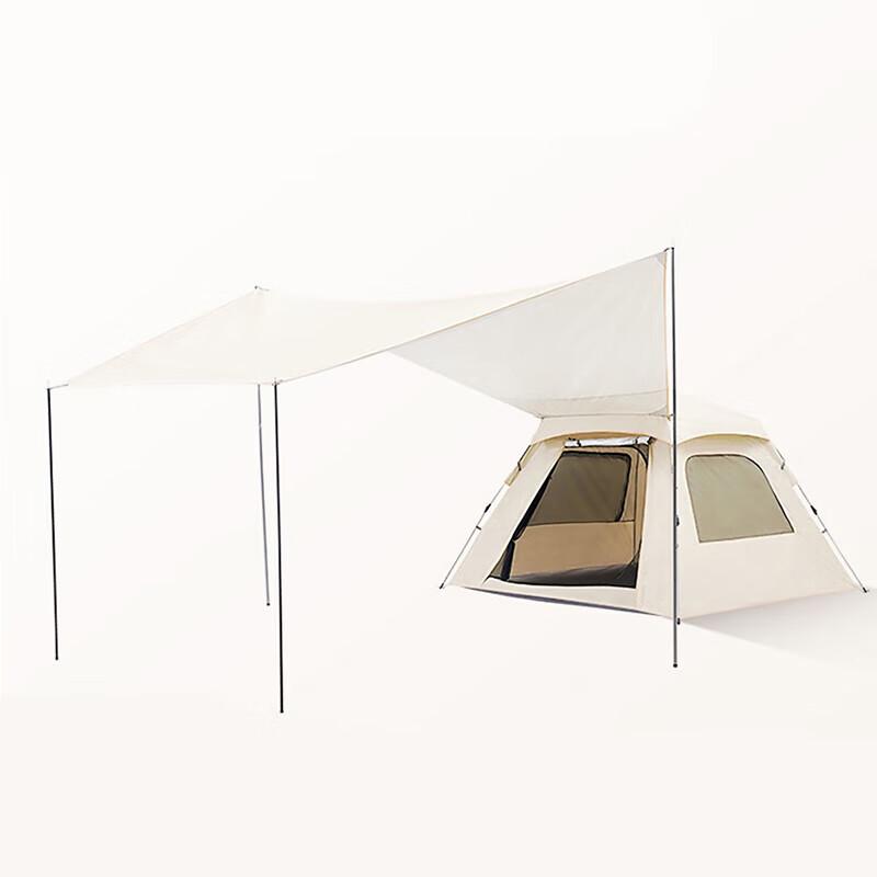 Silver Coated 2-in-1 Camping Tent & Canopy