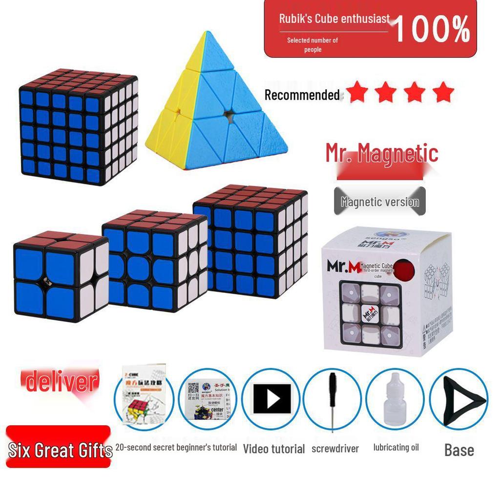 Shengshou 3x3 Magnetic Speed Cube for Competition and Beginner Students