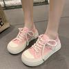 Platform Canvas Shoes Women's Summer New Versatile Retro Breathable Heightening Student Leisure Sports Board Shoes