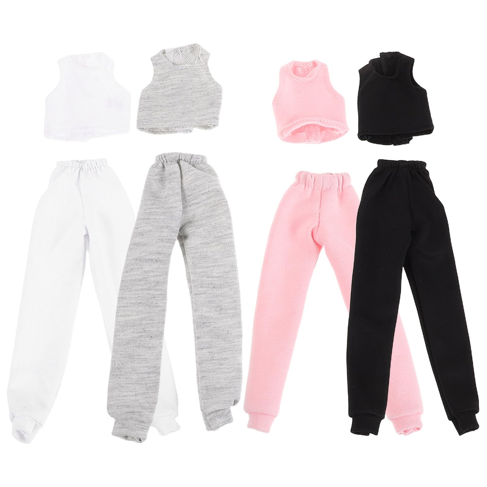 FRCOLOR Set of Summer Doll Doll Vest and Interchangeable Casual Realistic Figure Clothes for Dolls and Plush Toys 4-Piece Clothes, Pants, Outfits,