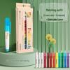 Feather Robe Dustless Chalk Set: White & Red Chalk with Anti-Stain Holder for Teacher and Children Use
