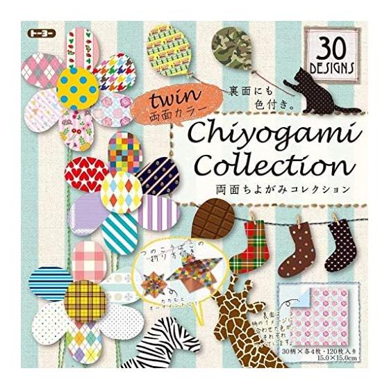 Toyo Origami Chiyogami Collection Double-sided 15cm square 30 patterns 120 sheets 018510
