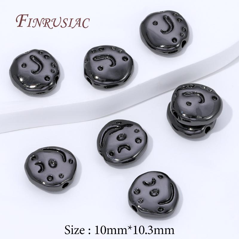 4/8Pcs 18K Gold Plated Decorative Beads,Spacer Beads For Jewelry Making,Metal Separator Bead For Bracelets DIY Accessories