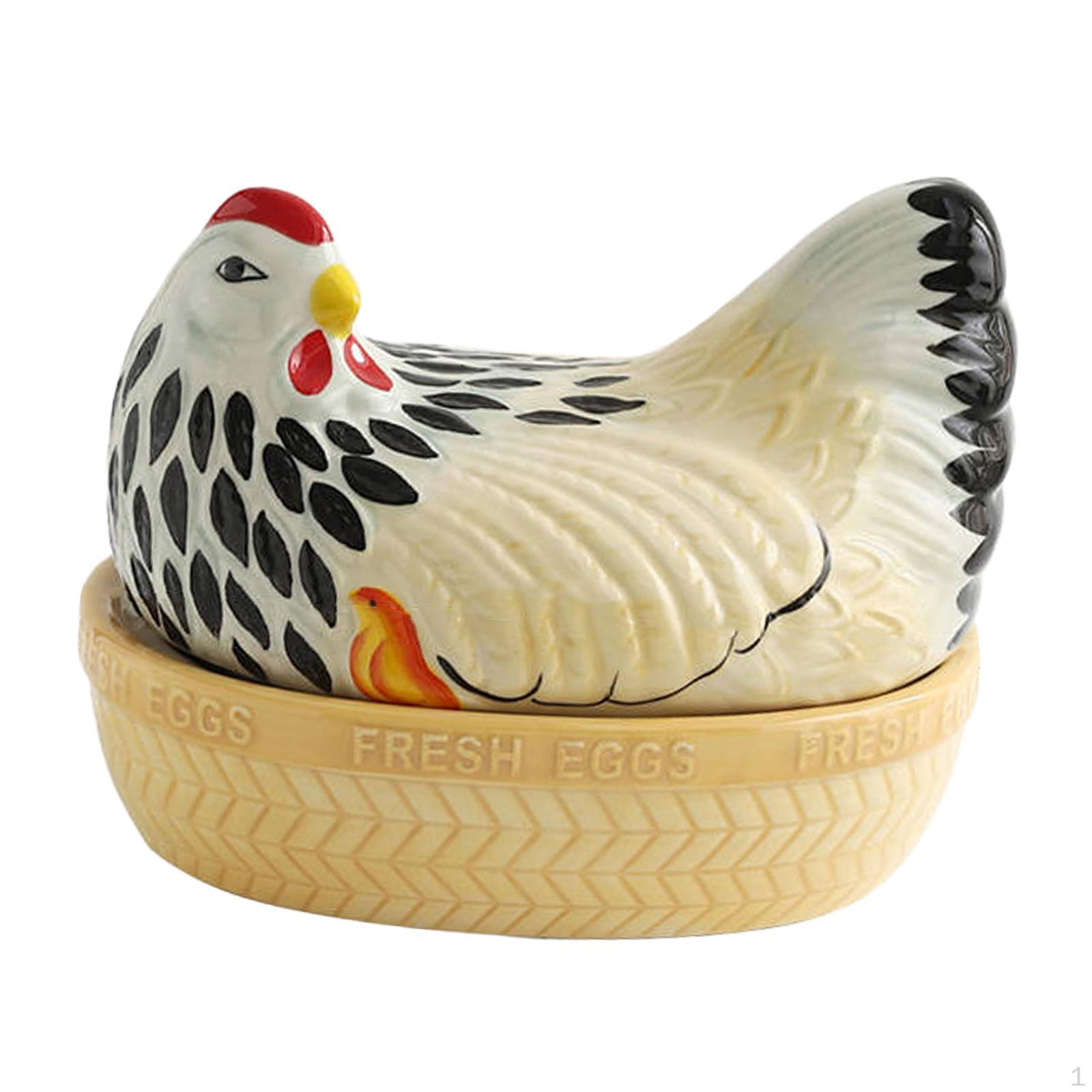 Корзина для хранения яиц, Контейнер-держатель для куриных яиц на столешницу Ceramics Colorful