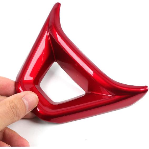 2023 2024 for Chevrolet Trax Steering Wheel Decorative Cover Trim ABS Red Interior Car Accessories 3pcs