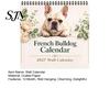2027 Wall Calendar French Bulldogs Calendar, Jan.2027 - Dec.2027 12 Monthly Planner, Cute Thick Paper Planner Dogs Hanging for Home Office, Gifts Dog
