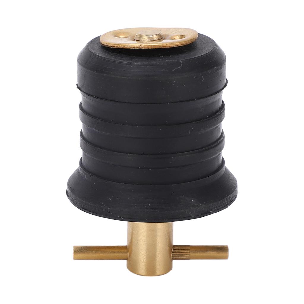 Brass T Handle Drain Plug with Rubber Seal Rust Resistance Marine Boat Accessories1.25in32mm
