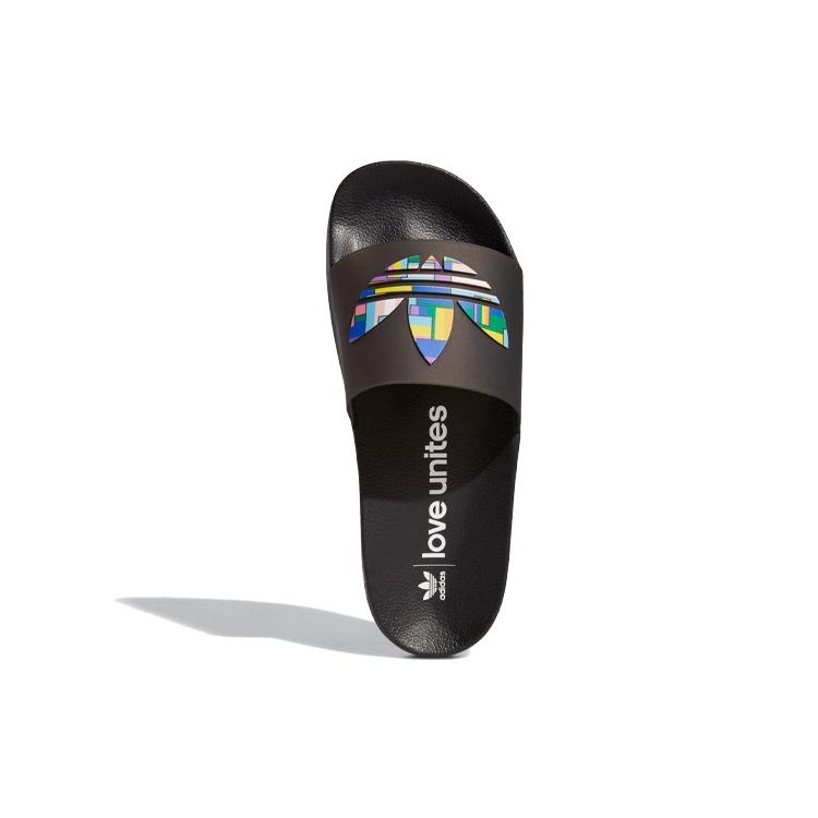 adidas Adilette Badeschuhe 'Pride - Core Black' Herren FY9017
