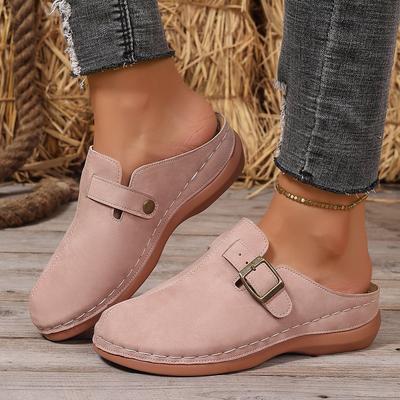 Pantofole da Donna Estive Comode Pantofole Sandali Bassi Casual Eleganti Punta Tonda Leggere Scarpe da Donna Ciabatte Donna