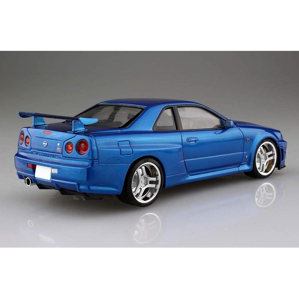 Aoshima Bunka Kyozai (AOSHIMA) Initials D No.9 Hoshino Kozo BNR34 Skyline GT-R 1/24 Scale Plastic...