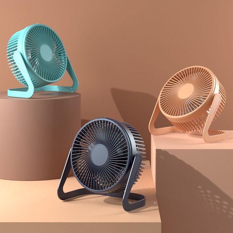 Mini Desktop USB Fan Air Cooler Rotation Adjustable Angle For Office Summer Portable Fan USB Household Floor Table Fan