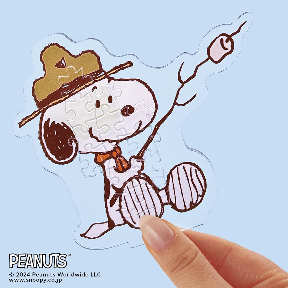 Beverly [Jigsaw Puzzle x Acrylic Stand] Snoopy Acrylic Stand Pop Snoopy Camp [New Puzzle to Assemble and Display] [No Glue Required] 67 Pieces SP-013