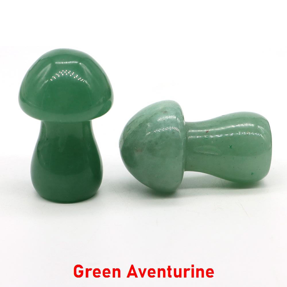 1.5" Natural Crystal Mushroom Gem Quartz Mushroom Mineral Healing Reiki Home Decoration Diy Crafts Gift Aquarium Stone