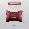 Car Leather Seat Headrest Neck Pillow Head Cushioning For Opel Astra Grandland Corsa Mokka Frontera Insignia Zafira Vivaro Karl