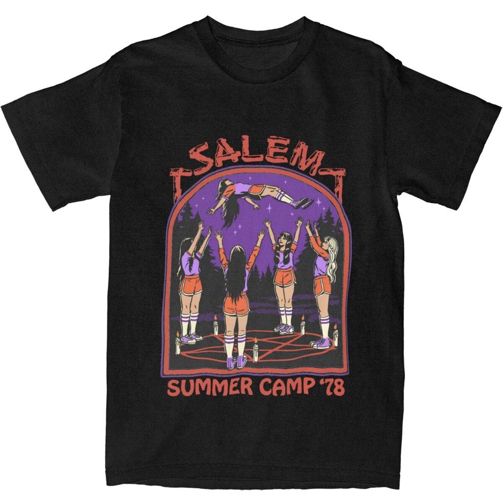 Novelty Cheerleading Basket Toss Summer Camp T Shirt Unisex Womens Cotton Salem Dark Art Tees Shirt Birthday Present Clothes