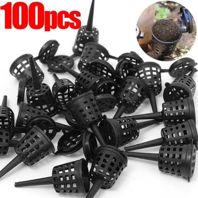 100/20Pcs צמח דשן סלי כיפה מקרה פלסטיק אוטומטי משתלת סירים עם מכסה צמח באג נייד בונסאי כיסוי תיבת כלים