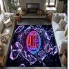 AC Milan Printed Flannel Area Rug Non Slip Soft Polyester Floor Carpet Indoor Decor Mat for Bedroom Living Room Sofa Game Room Home Decoration