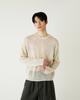 Diaendeukweseucheon Linen Blend Crewneck Knit Top / Beige