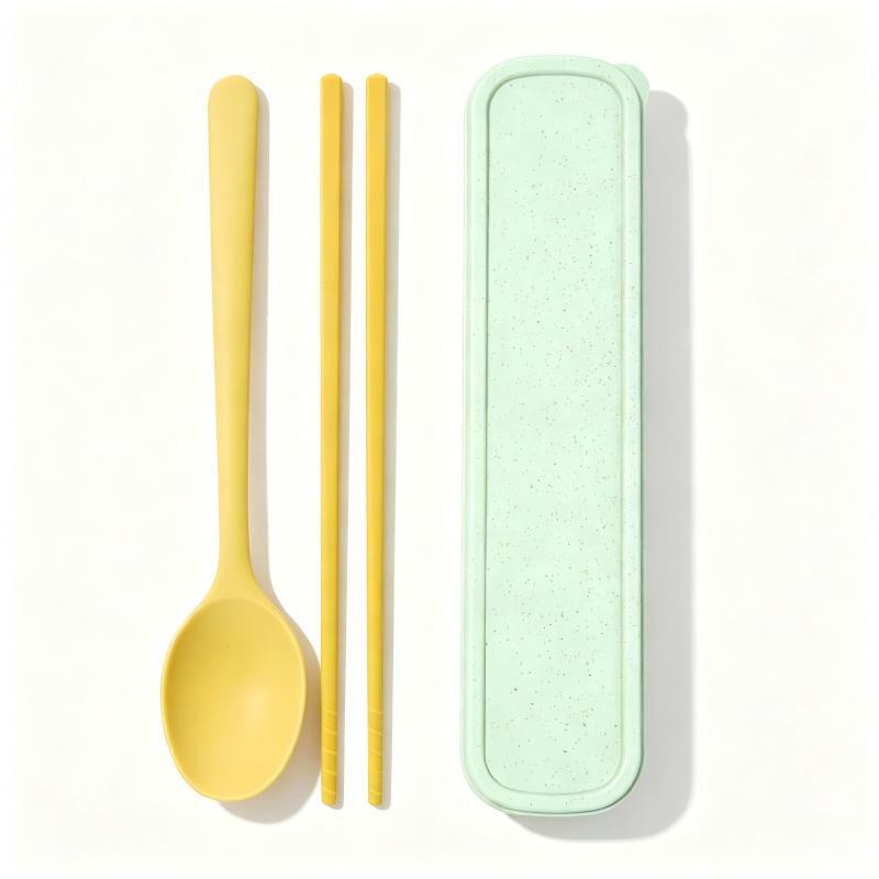 Food-Grade Silicone Spoon & Chopstick Set: Non-Slip, Anti-Mold, Heat Resistant, Perfect for Hot Pots & Soups.