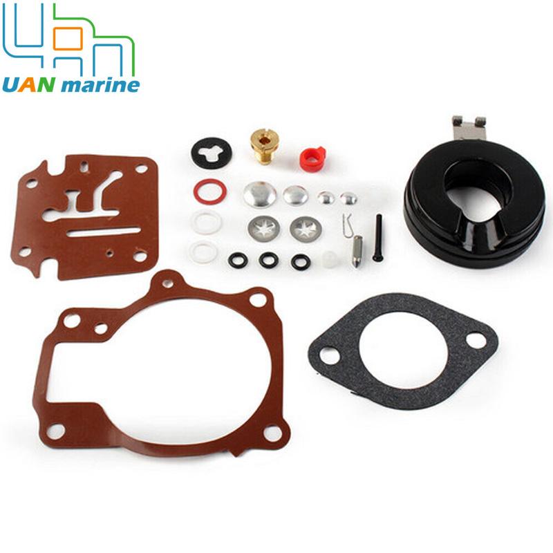 0396701 Carburetor Rebuild Kit With Float for Johnson Evinrude 20 25 30 35 40 50 55 60 65 70 75 HP Outboard 392061 398729
