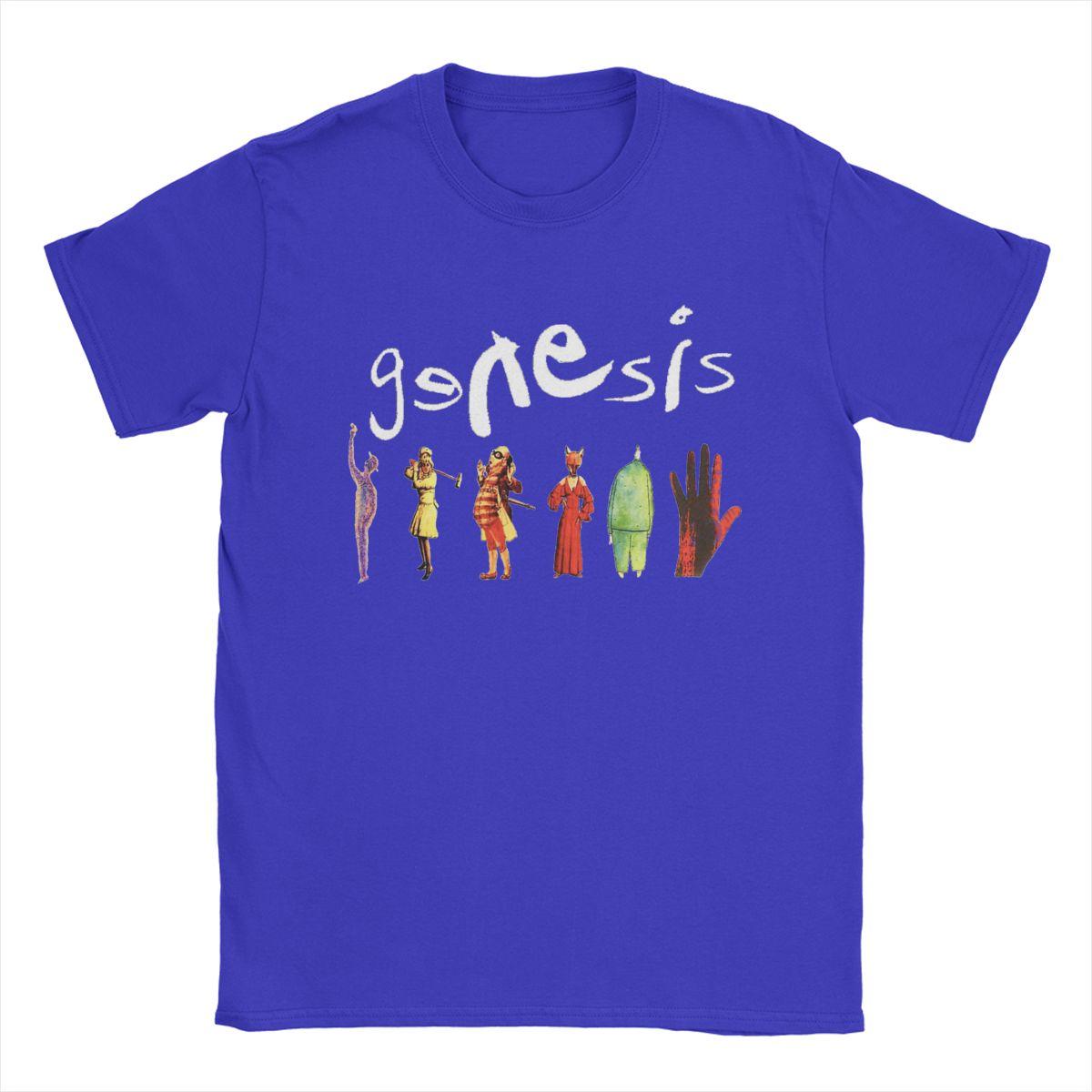 ZheXiong TEE Genesis Band T-shirt Heren Geweldig Puur Katoen T-shirt Ronde Hals Korte Mouw T-shirts Party Tops M
