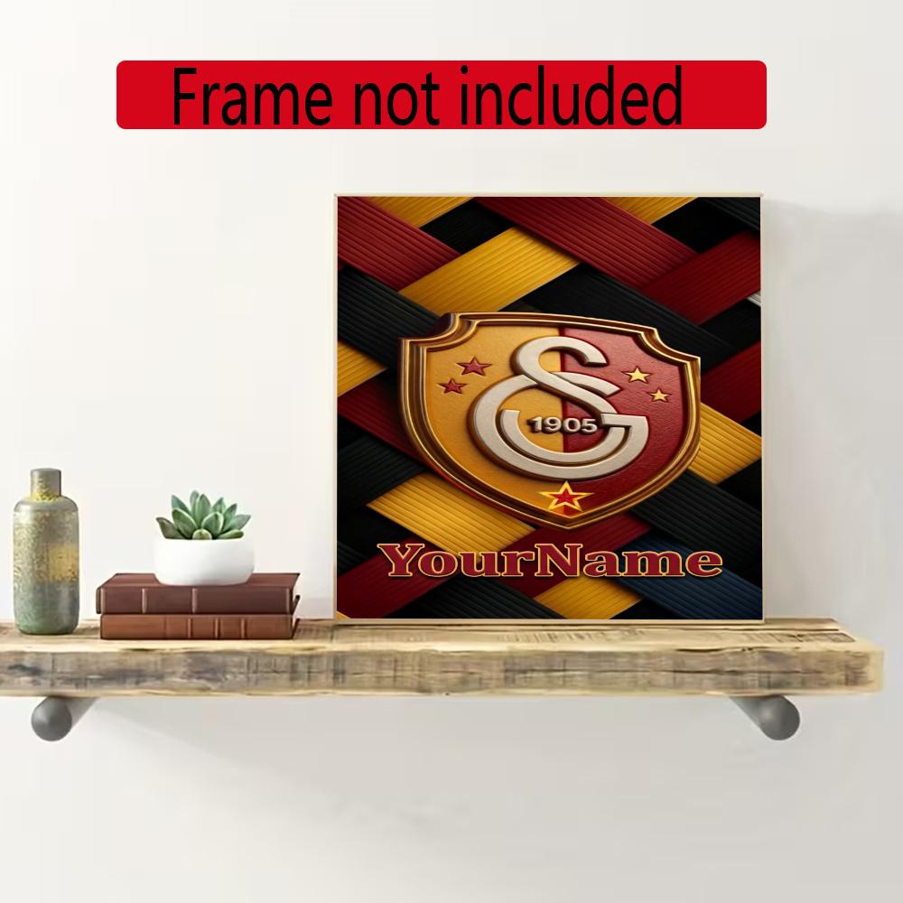 Galatasaray Customize Your Name Diamond Painting Round Diamond Diy Frameless Holiday Artwork Suitable For Home Office Wall Decoration