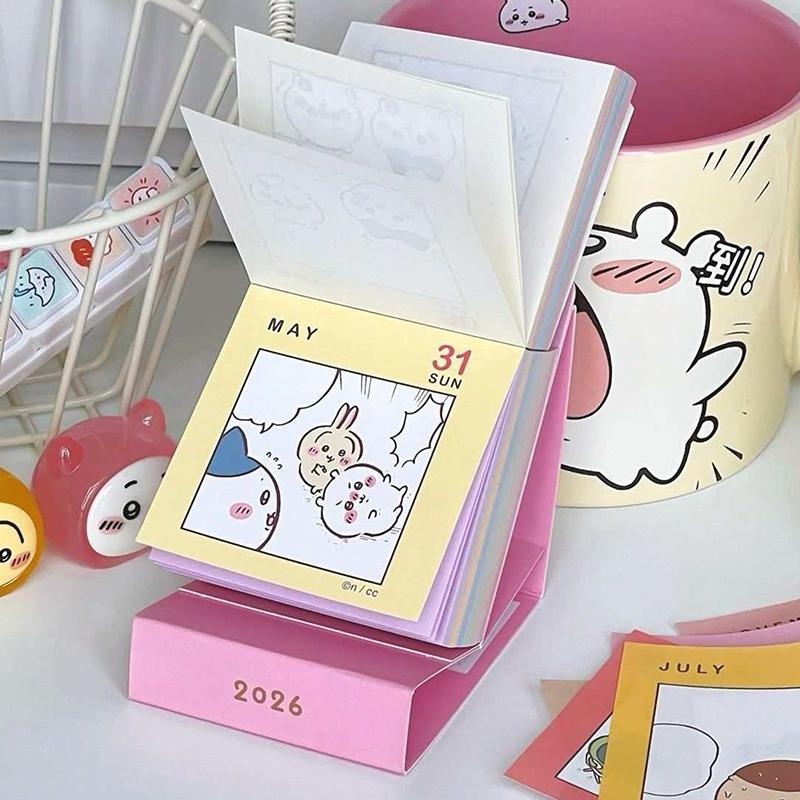 2026 Cute Mini Simple Desk Calendar Creative Calendar For Desktop Decoration Office Stationery