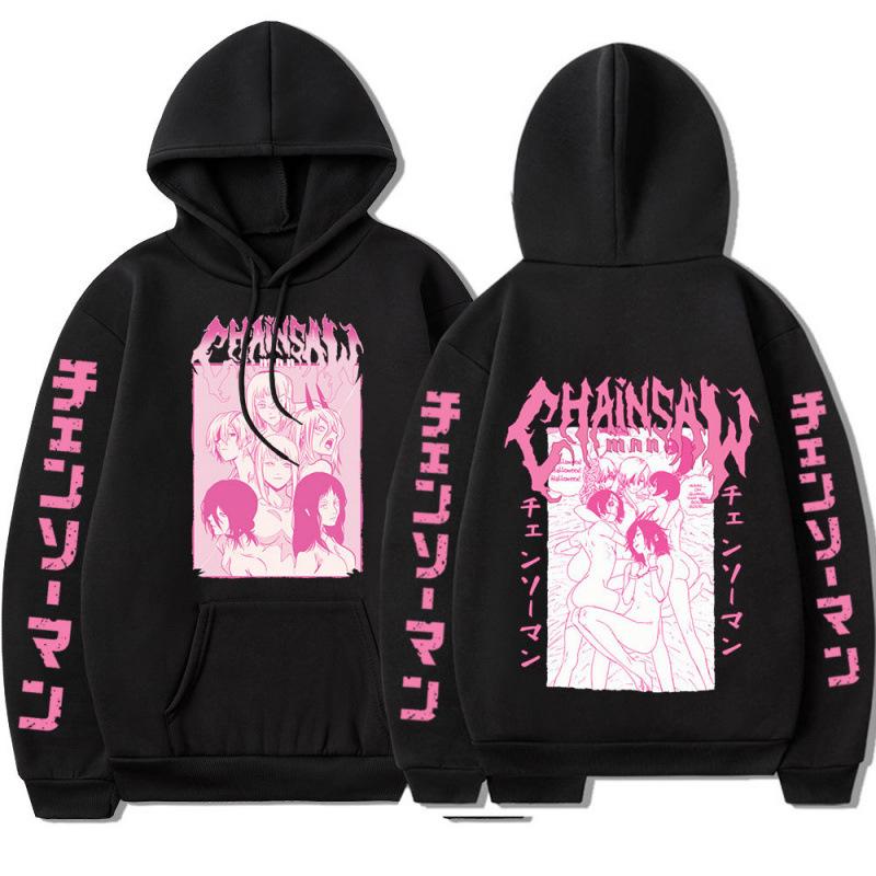 Japanese Anime Chaaw Man Makima Hoodie D
