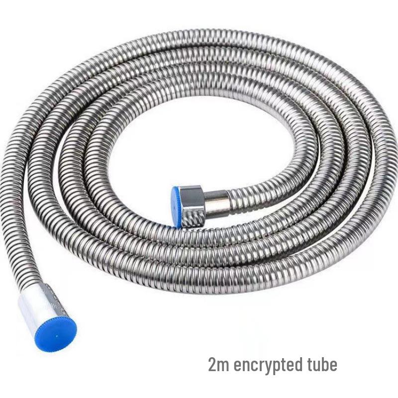 Stainless Steel Anti-Kink Explosion-Proof Shower Hose, Leak-Proof & Pressure-Resistant for Bathroom Use