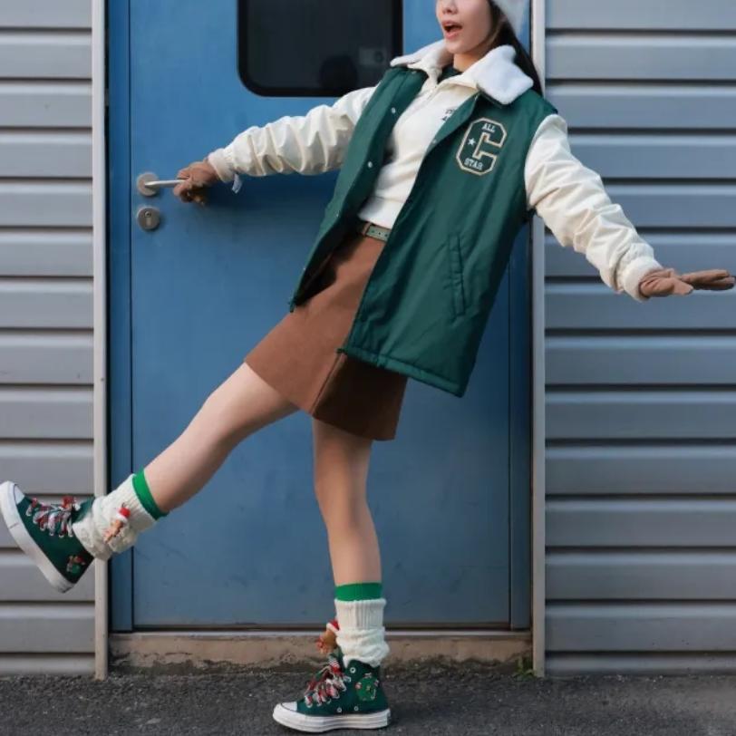 New Converse Retro Color Blocked Coaches Jacket 10027595-A02