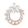 Women Delicate Flower Brooch Fashionable Elegant Scarf Buckle Decoration